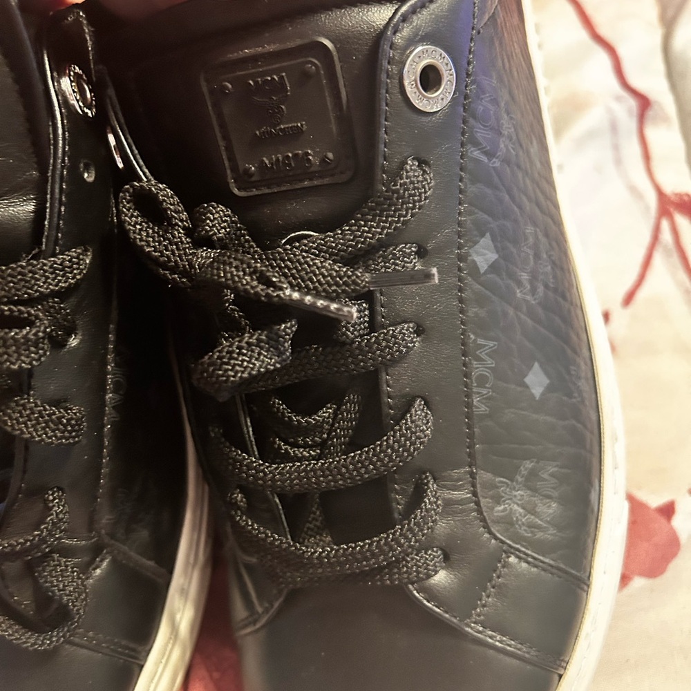 MCM Black Leather Men's Shoes